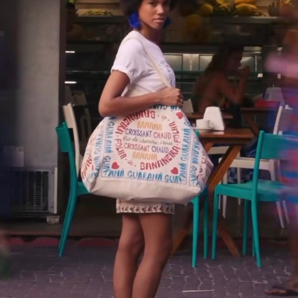 Sézane X Farm Rio X-Large tote